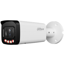 Telecamera bullet IP AI WizSense Smart Dual Light da interno/esterno IP67, sensore CMOS progressivo 1/2.7", risoluzione 8 MP a 25fps, AI coding, H.265+, ICR, ottica motorizzata 2.7~13.5 mm