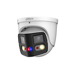 Telecamera eyeball IP AI WizSense Xinghan TiOC Duo (180°) con Smart Dual Light e deterrenza attiva da interno/esterno IP67, doppio sensore CMOS progressivo 1/2.7", risoluzione 8 MP a 20fps
